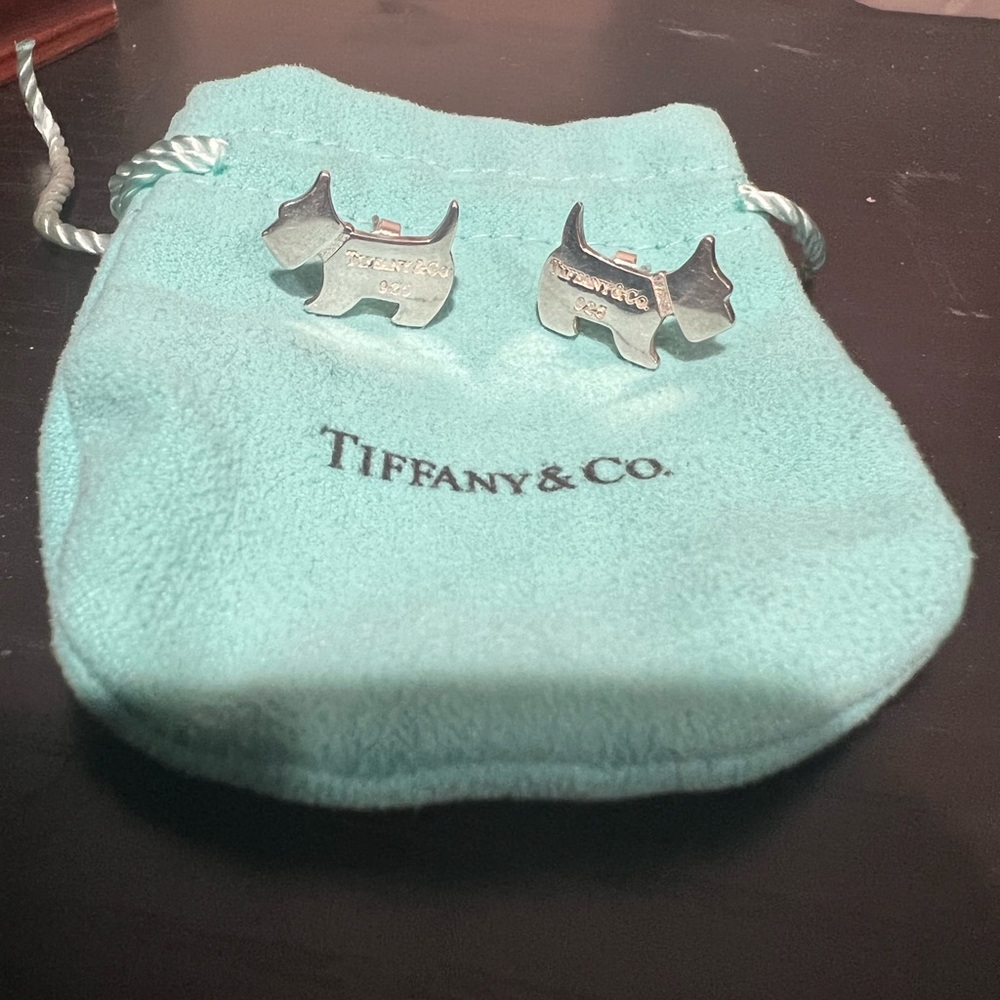 Scottie dog earrings